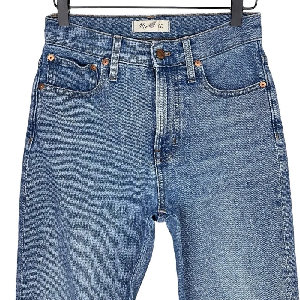 Madewell Perfect Vintage Jeans 24 High Rise Tapered Raw Hem Mom 90s Ainsworth